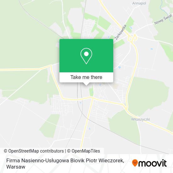 Firma Nasienno-Usługowa Biovik Piotr Wieczorek map