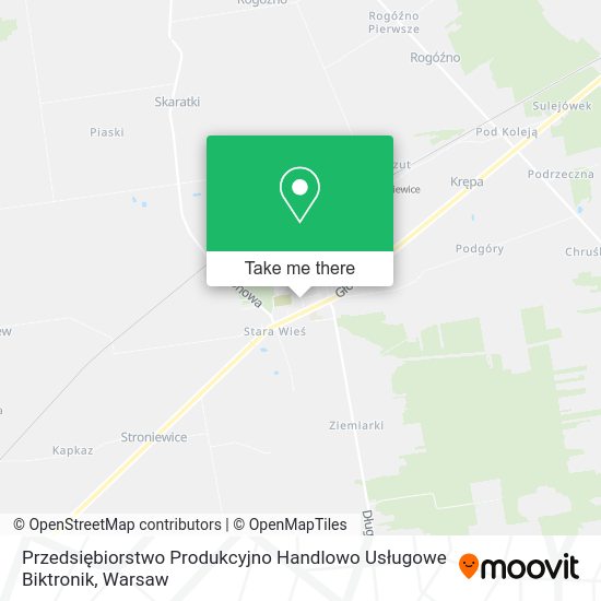 Przedsiębiorstwo Produkcyjno Handlowo Usługowe Biktronik map