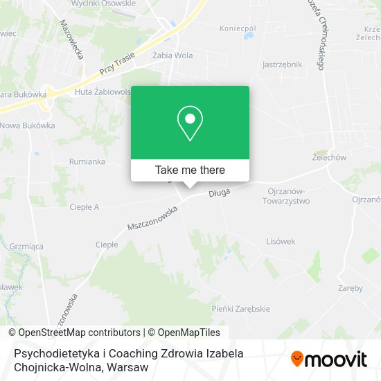 Psychodietetyka i Coaching Zdrowia Izabela Chojnicka-Wolna map