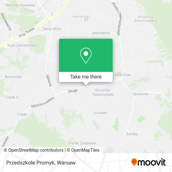 Карта Przedszkole Promyk