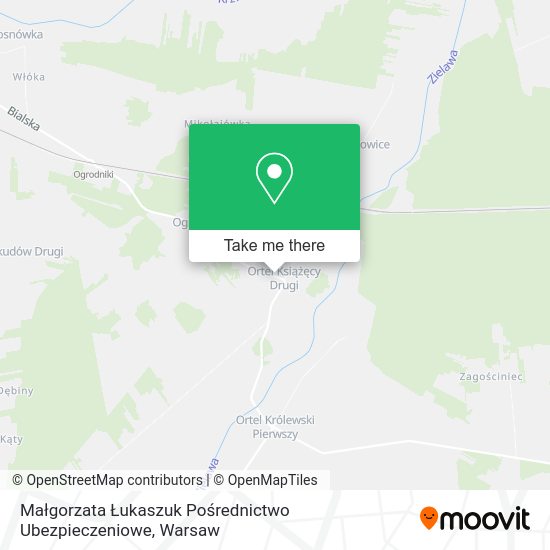 Małgorzata Łukaszuk Pośrednictwo Ubezpieczeniowe map