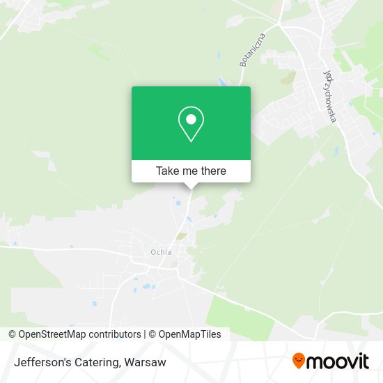 Jefferson's Catering map