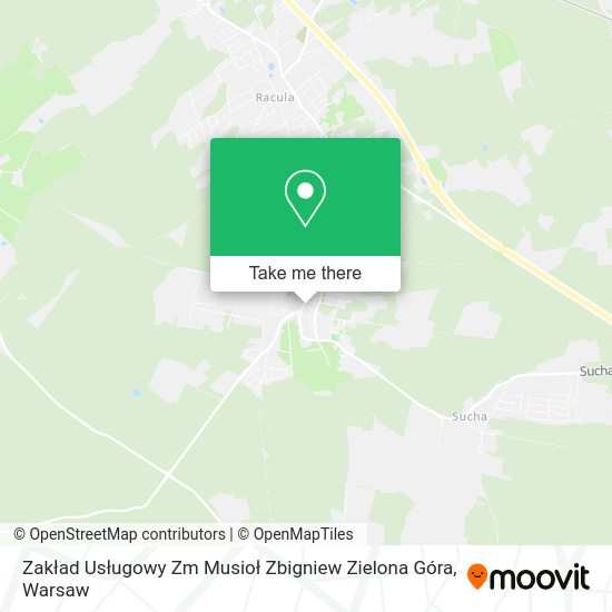 Zakład Usługowy Zm Musioł Zbigniew Zielona Góra map