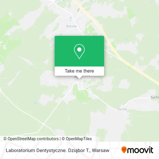 Карта Laboratorium Dentystyczne. Dziąbor T.