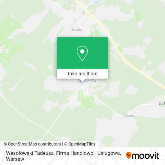 Wesołowski Tadeusz. Firma Handlowo - Usługowa map