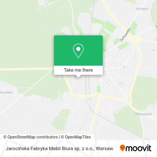 Карта Jarocińska Fabryka Mebli Biura sp. z o.o.