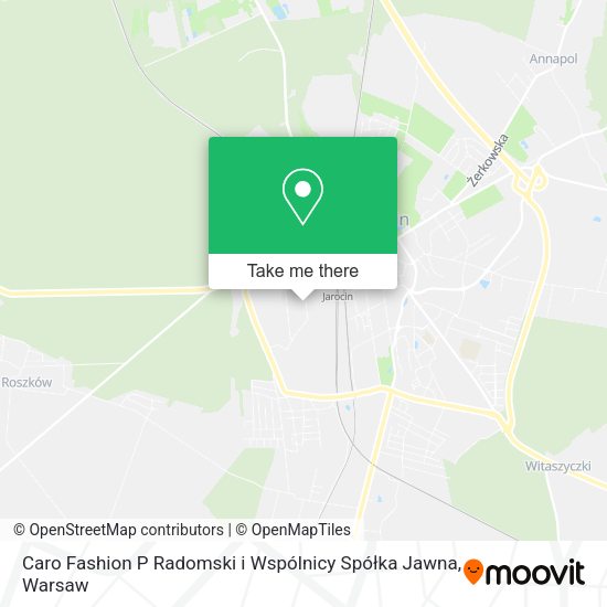 Caro Fashion P Radomski i Wspólnicy Spółka Jawna map