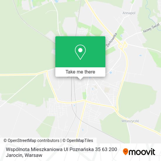 Wspólnota Mieszkaniowa Ul Poznańska 35 63 200 Jarocin map