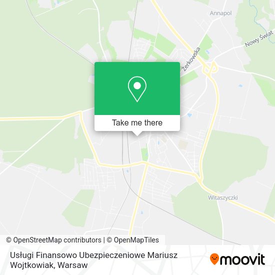 Usługi Finansowo Ubezpieczeniowe Mariusz Wojtkowiak map