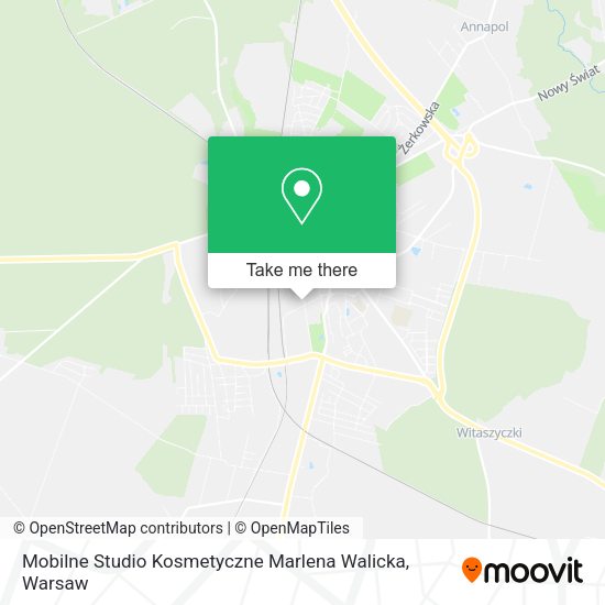 Mobilne Studio Kosmetyczne Marlena Walicka map