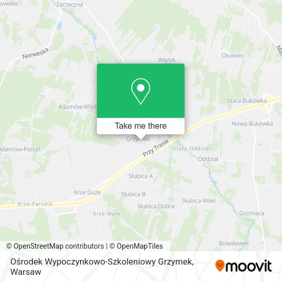 Ośrodek Wypoczynkowo-Szkoleniowy Grzymek map