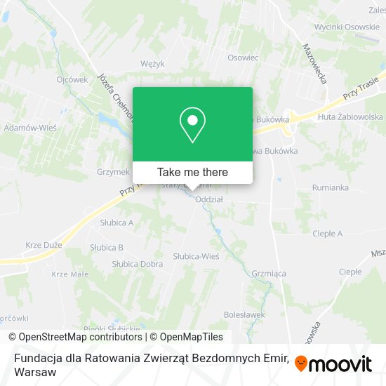 Fundacja dla Ratowania Zwierząt Bezdomnych Emir map