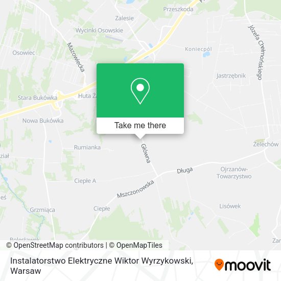 Instalatorstwo Elektryczne Wiktor Wyrzykowski map