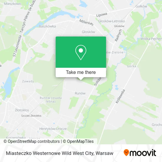 Miasteczko Westernowe Wild West City map