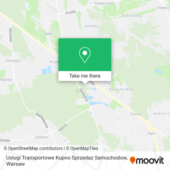 Uslugi Transportowe Kupno Sprzedaz Samochodow map