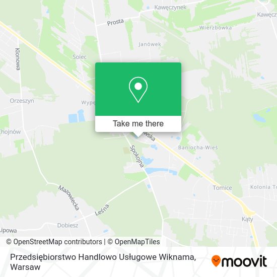 Przedsiębiorstwo Handlowo Usługowe Wiknama map