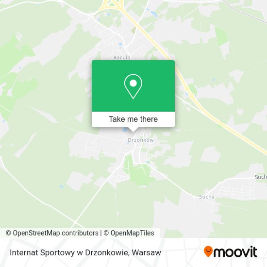 Internat Sportowy w Drzonkowie map