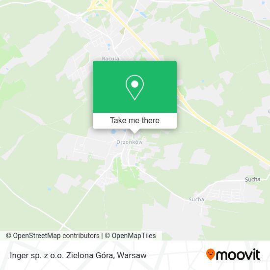 Inger sp. z o.o. Zielona Góra map