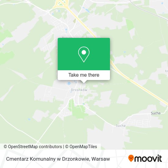 Cmentarz Komunalny w Drzonkowie map