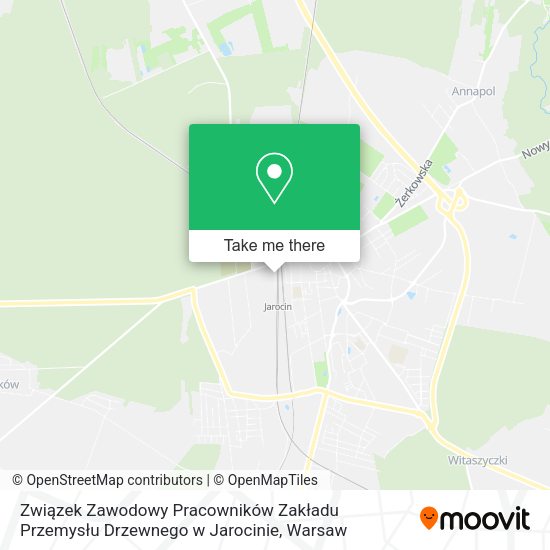 Związek Zawodowy Pracowników Zakładu Przemysłu Drzewnego w Jarocinie map