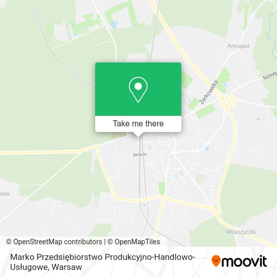 Marko Przedsiębiorstwo Produkcyjno-Handlowo-Usługowe map