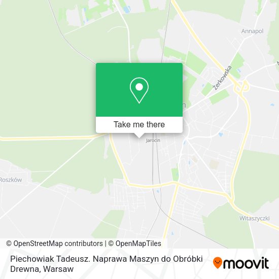 Piechowiak Tadeusz. Naprawa Maszyn do Obróbki Drewna map