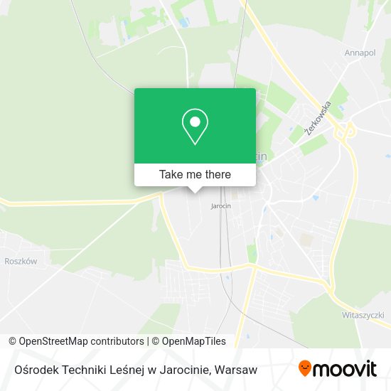 Ośrodek Techniki Leśnej w Jarocinie map