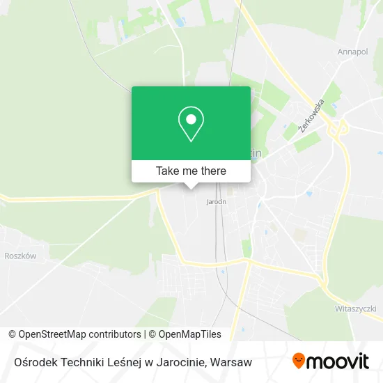 Карта Ośrodek Techniki Leśnej w Jarocinie