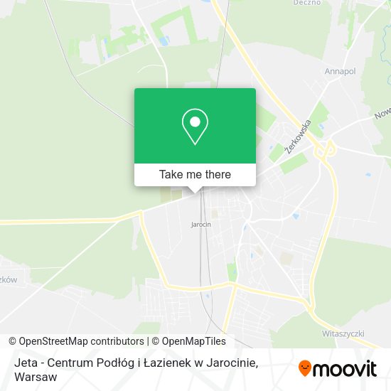 Jeta - Centrum Podłóg i Łazienek w Jarocinie map