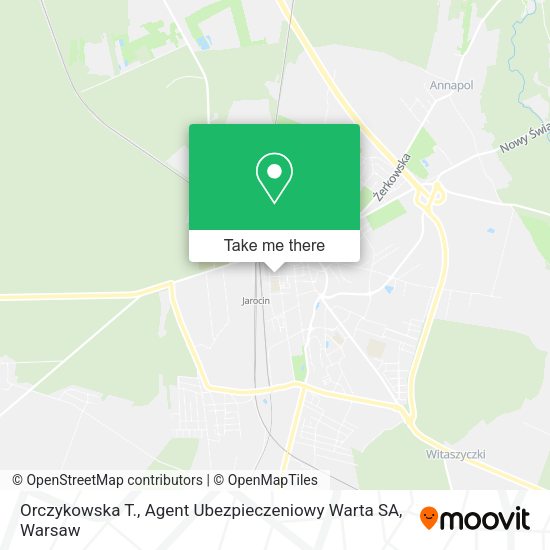 Orczykowska T., Agent Ubezpieczeniowy Warta SA map