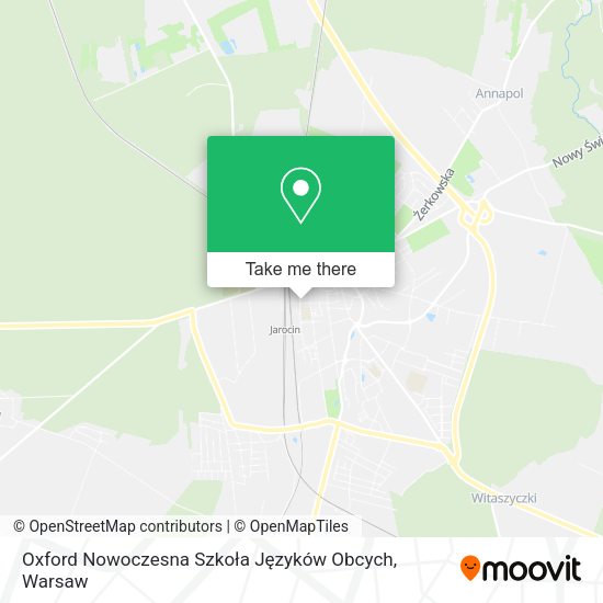 Карта Oxford Nowoczesna Szkoła Języków Obcych