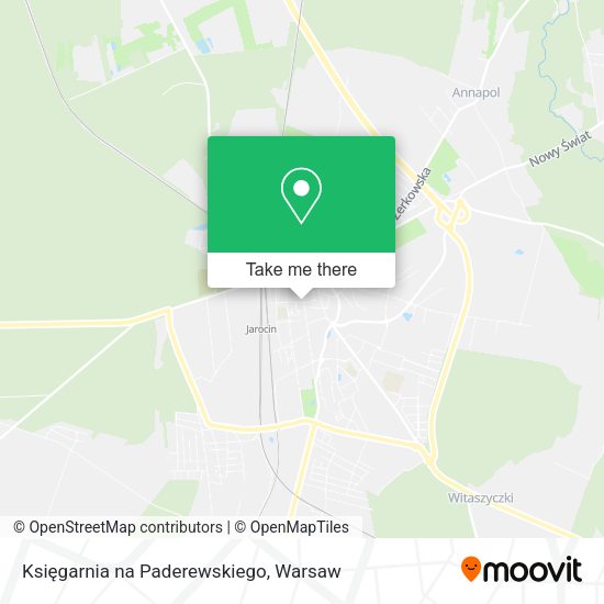 Księgarnia na Paderewskiego map