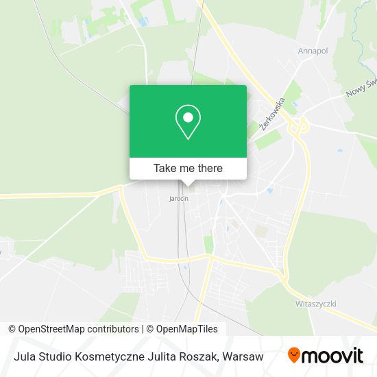 Jula Studio Kosmetyczne Julita Roszak map