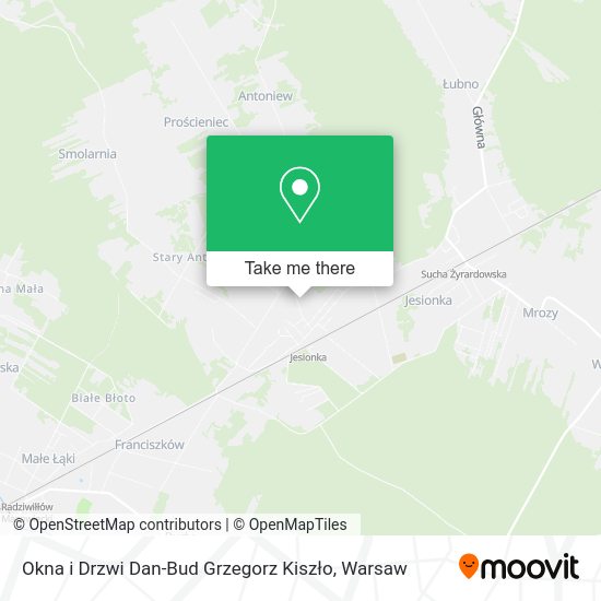 Okna i Drzwi Dan-Bud Grzegorz Kiszło map