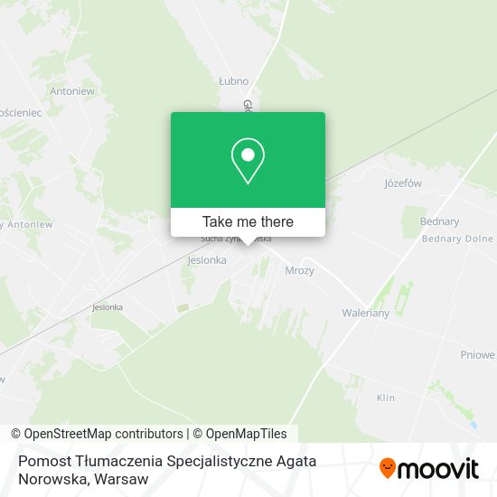 Pomost Tłumaczenia Specjalistyczne Agata Norowska map