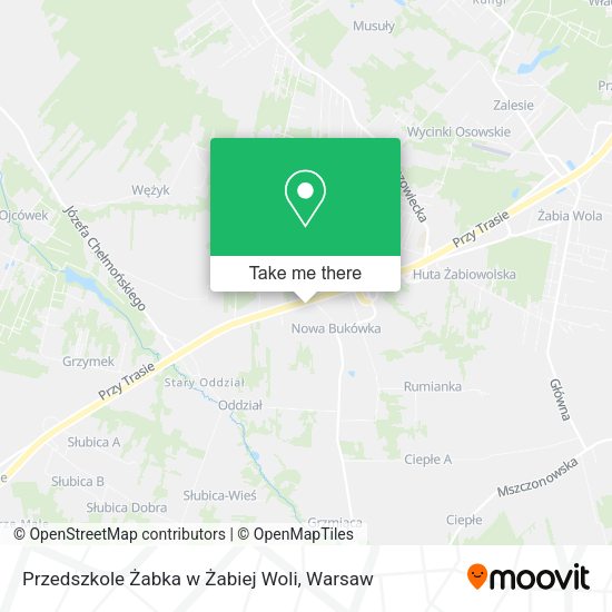 Przedszkole Żabka w Żabiej Woli map