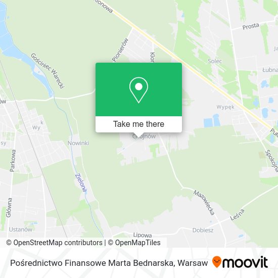 Pośrednictwo Finansowe Marta Bednarska map