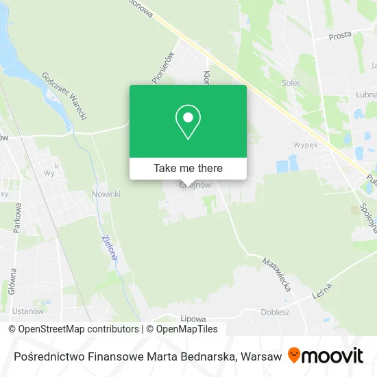 Pośrednictwo Finansowe Marta Bednarska map