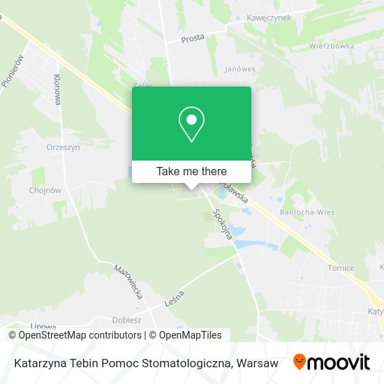 Katarzyna Tebin Pomoc Stomatologiczna map