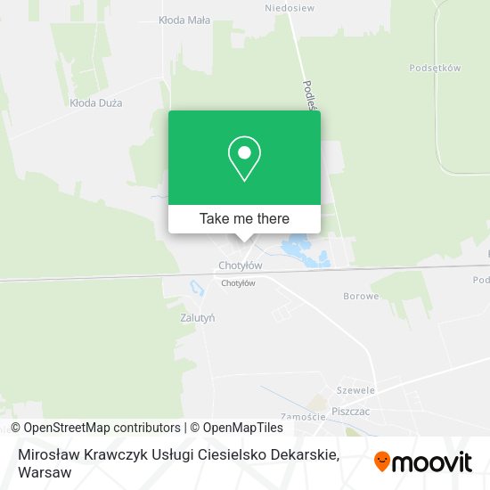 Mirosław Krawczyk Usługi Ciesielsko Dekarskie map