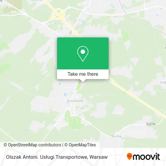 Карта Olszak Antoni. Usługi Transportowe