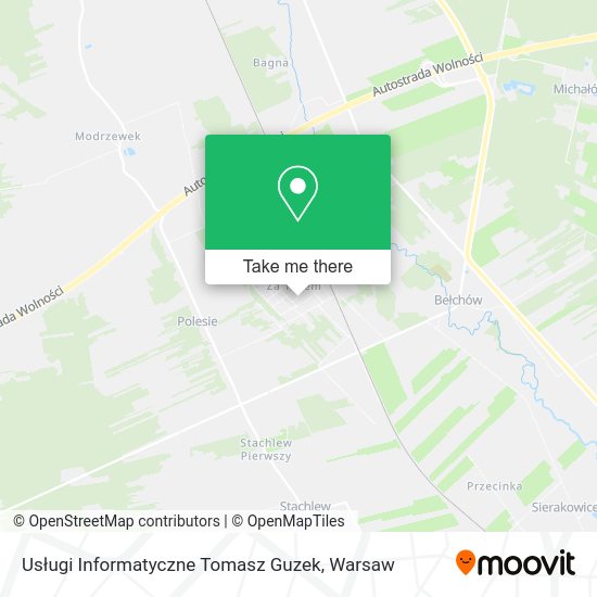 Usługi Informatyczne Tomasz Guzek map