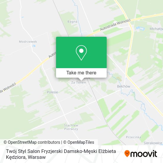 Twój Styl Salon Fryzjerski Damsko-Męski Elżbieta Kędziora map