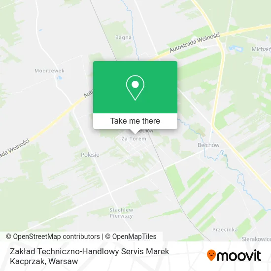 Карта Zakład Techniczno-Handlowy Servis Marek Kacprzak