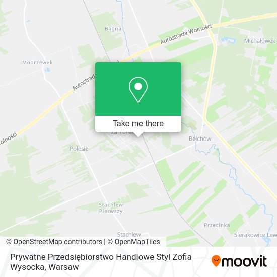 Prywatne Przedsiębiorstwo Handlowe Styl Zofia Wysocka map