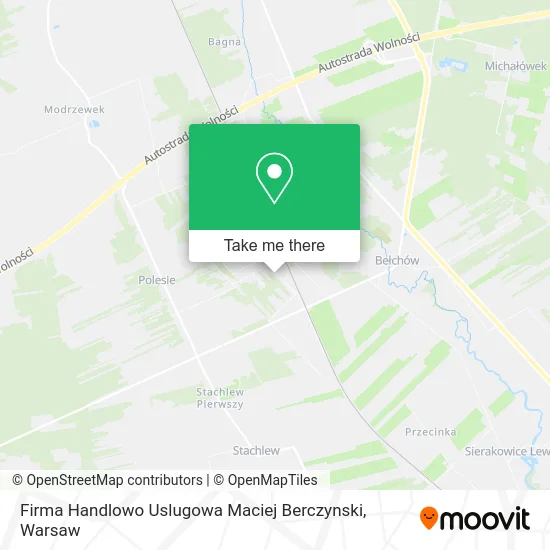 Карта Firma Handlowo Uslugowa Maciej Berczynski