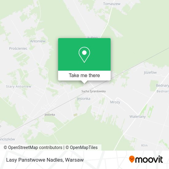 Lasy Panstwowe Nadles map