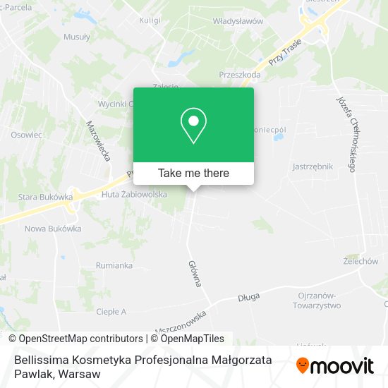 Bellissima Kosmetyka Profesjonalna Małgorzata Pawlak map