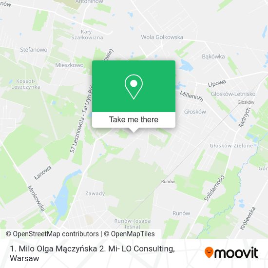 1. Milo Olga Mączyńska 2. Mi- LO Consulting map