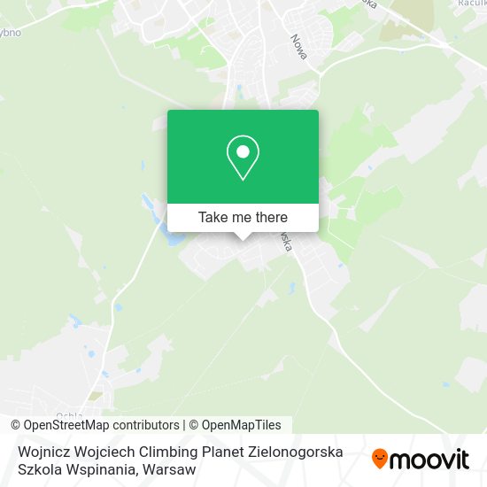 Карта Wojnicz Wojciech Climbing Planet Zielonogorska Szkola Wspinania